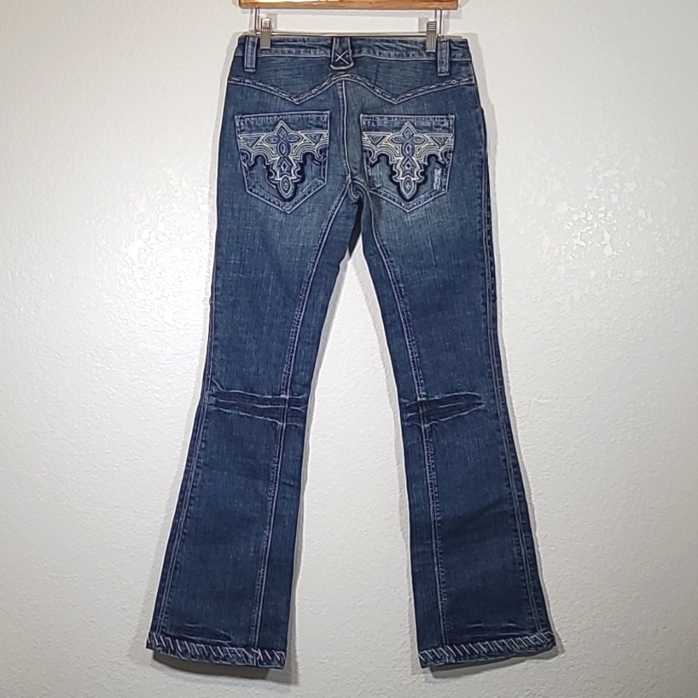 Antik Denim Western Bootleg Jean Bandana pockets RARE Y2K Made in USA NWOT 28